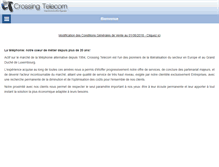 Tablet Screenshot of crossingtel.lu